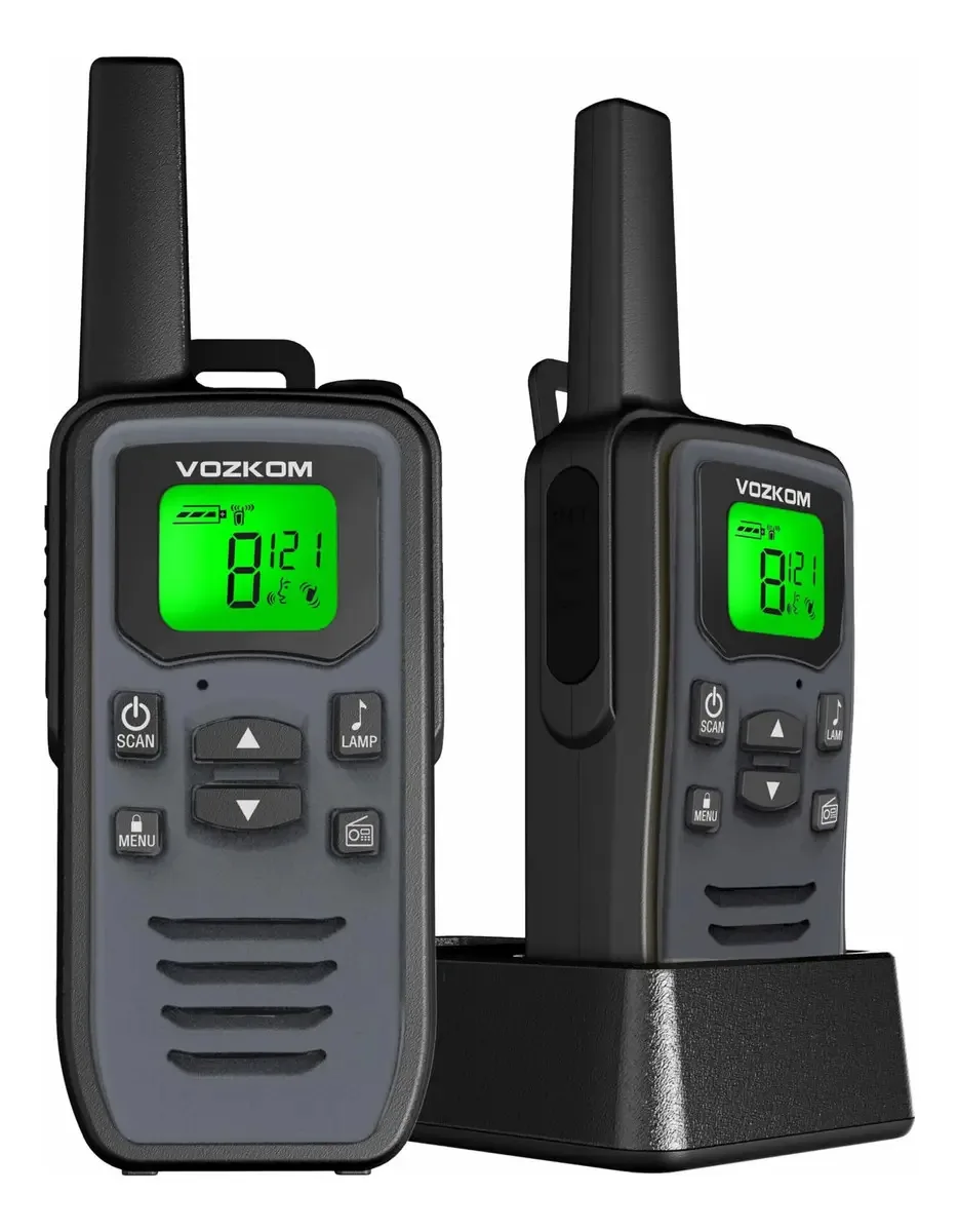 Rádio bidirecional de longo alcance Grey Walkie Talkies
