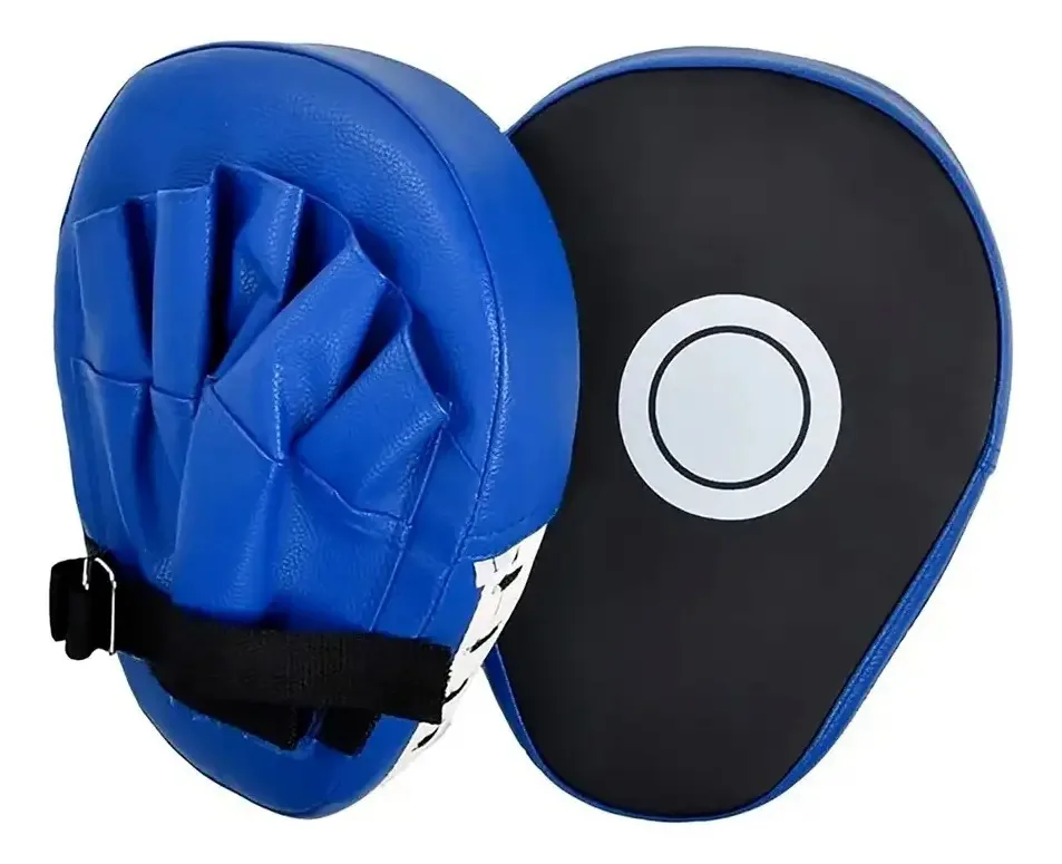 Par de luvas para artes marciais, boxe, karatê, muay thai, cor azul