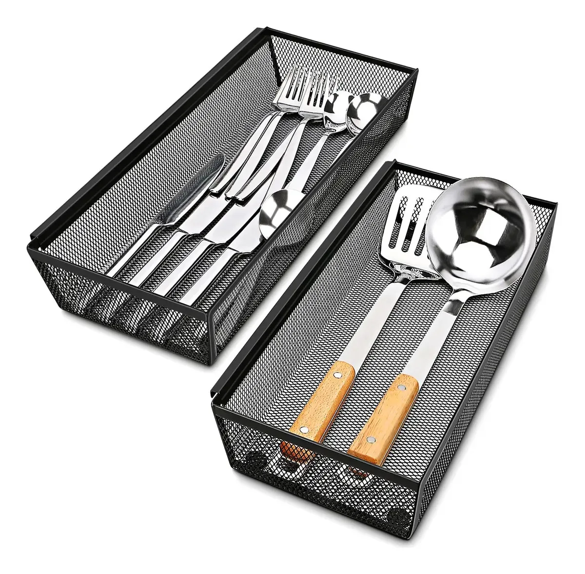 Organizador de gavetas de talheres e utensílios para cozinha