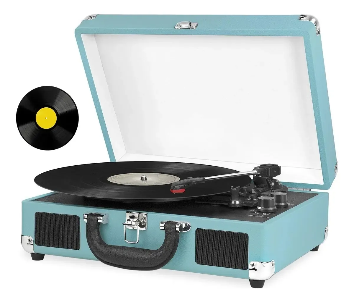 Toca-discos Bluetooth portátil vintage BVSC-550bt Color Trifolio