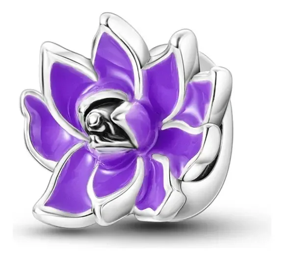 Pingentes florais de prata esterlina S925 Pingentes brancos
