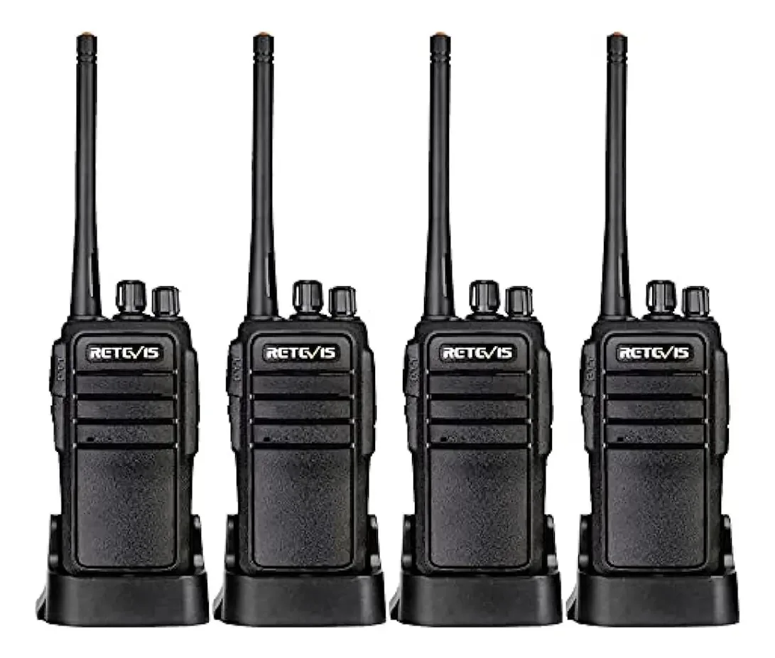 Caixa com 4, Walkie Talkies recarregáveis para adultos Retevis Rt21, R