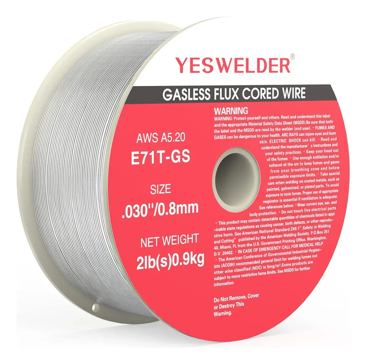 Fio Mig Sem Gás Yeswelder Flux Core, Aço Macio E71tgs