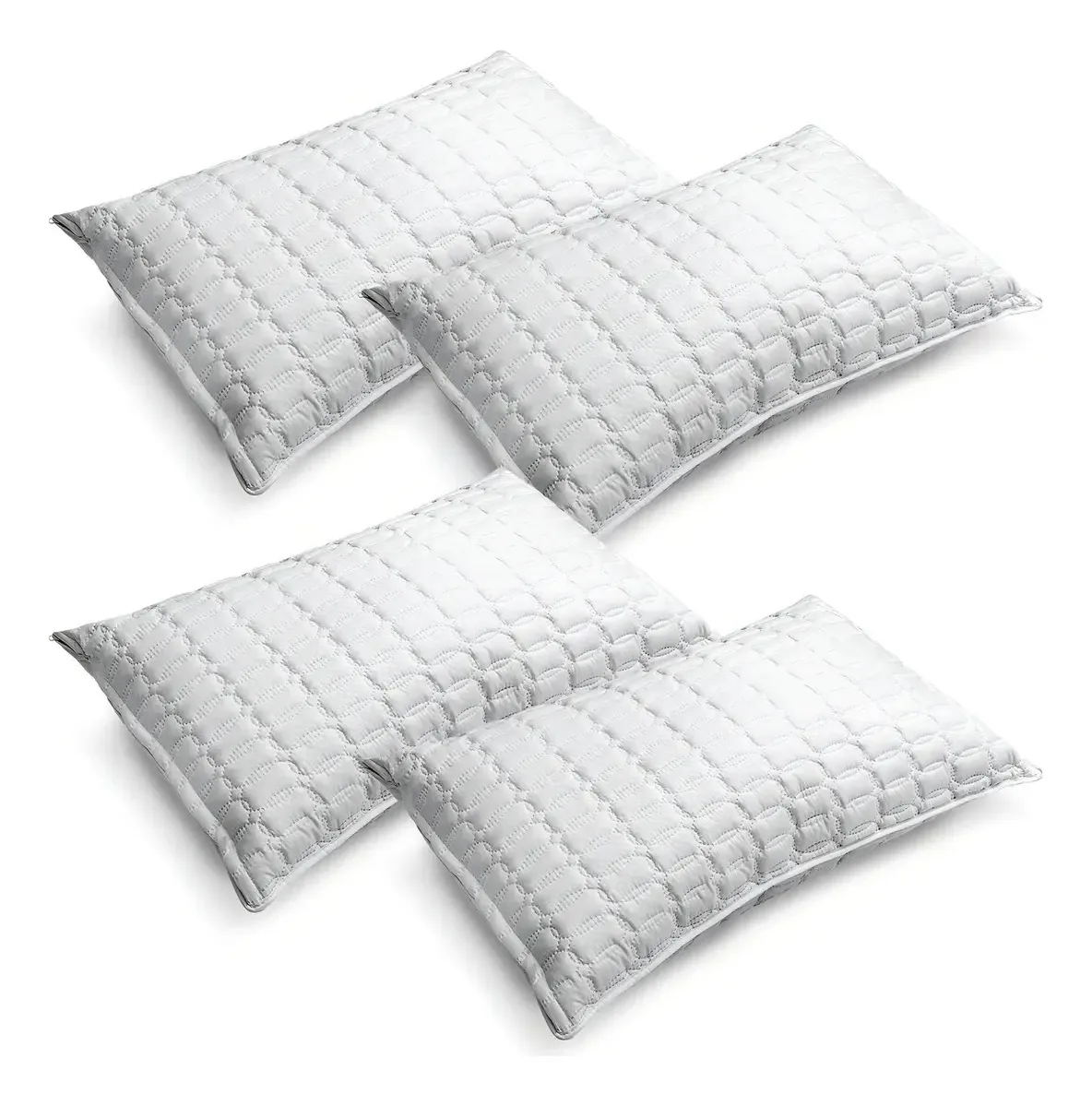 Combo: 4 travesseiros ultrassônicos com protetor White Energy Plus
