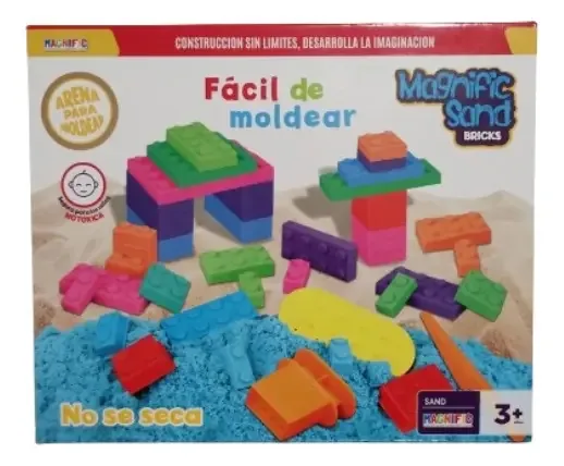 Brinquedo educativo Magnific Sand Bricks - 2387 Color Celeste