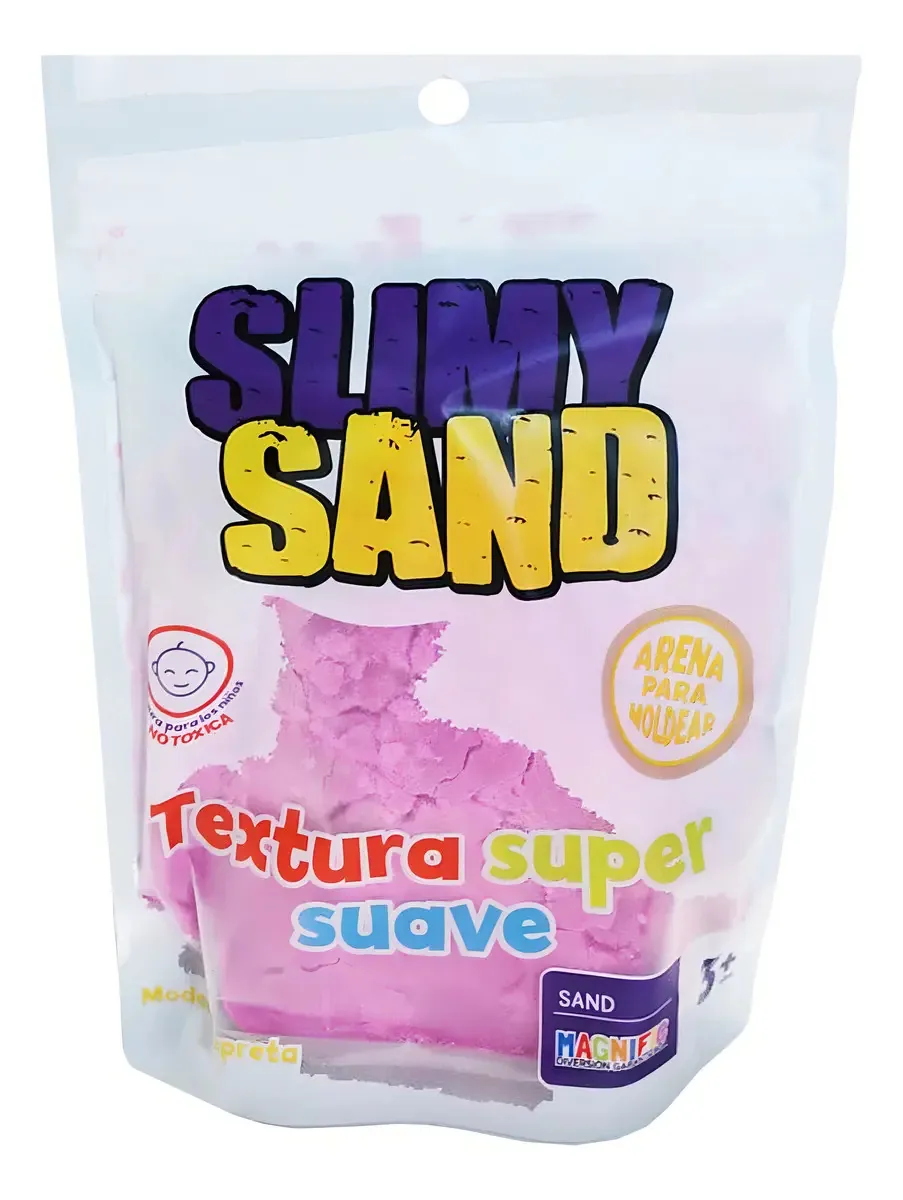 Areia viscosa para moldagem de 300 Gr + Mold Pr. Cor Lilás