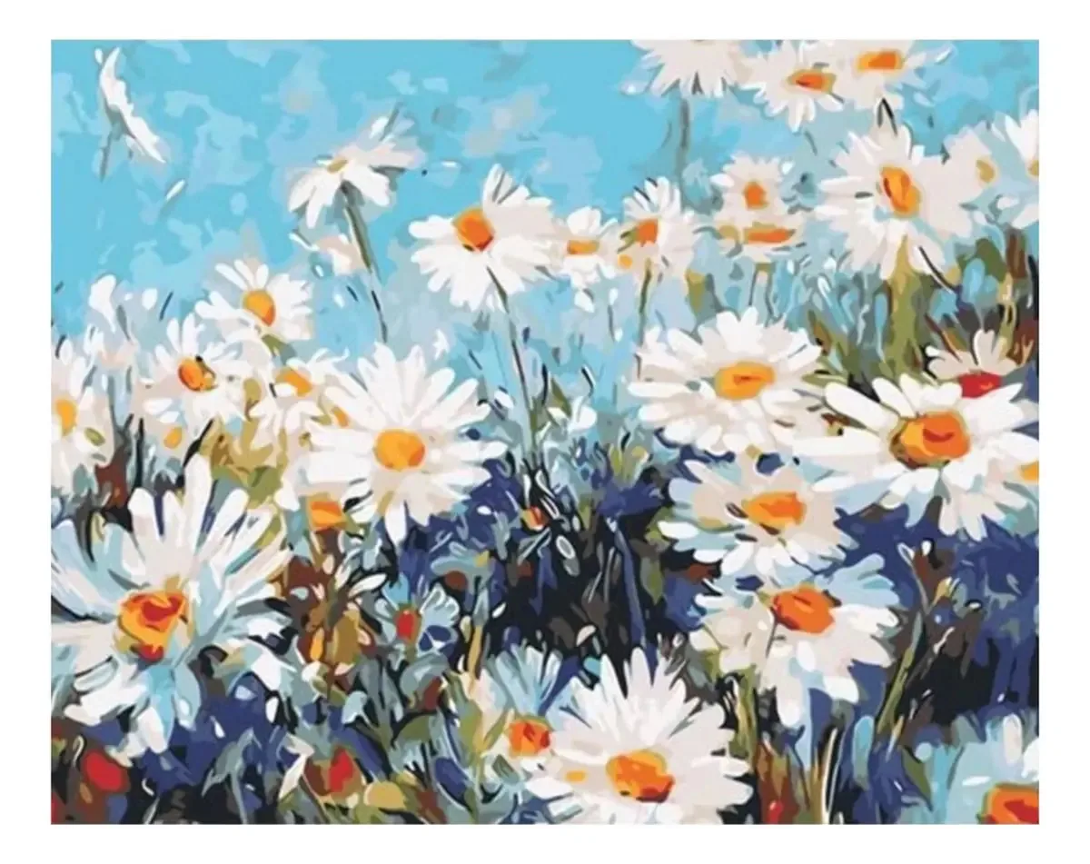 Kit de pintura com diamante 5d Margaritas 40x30 Diamond Paint