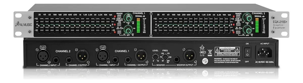 Equalizador de áudio profissional Palmusic 215s