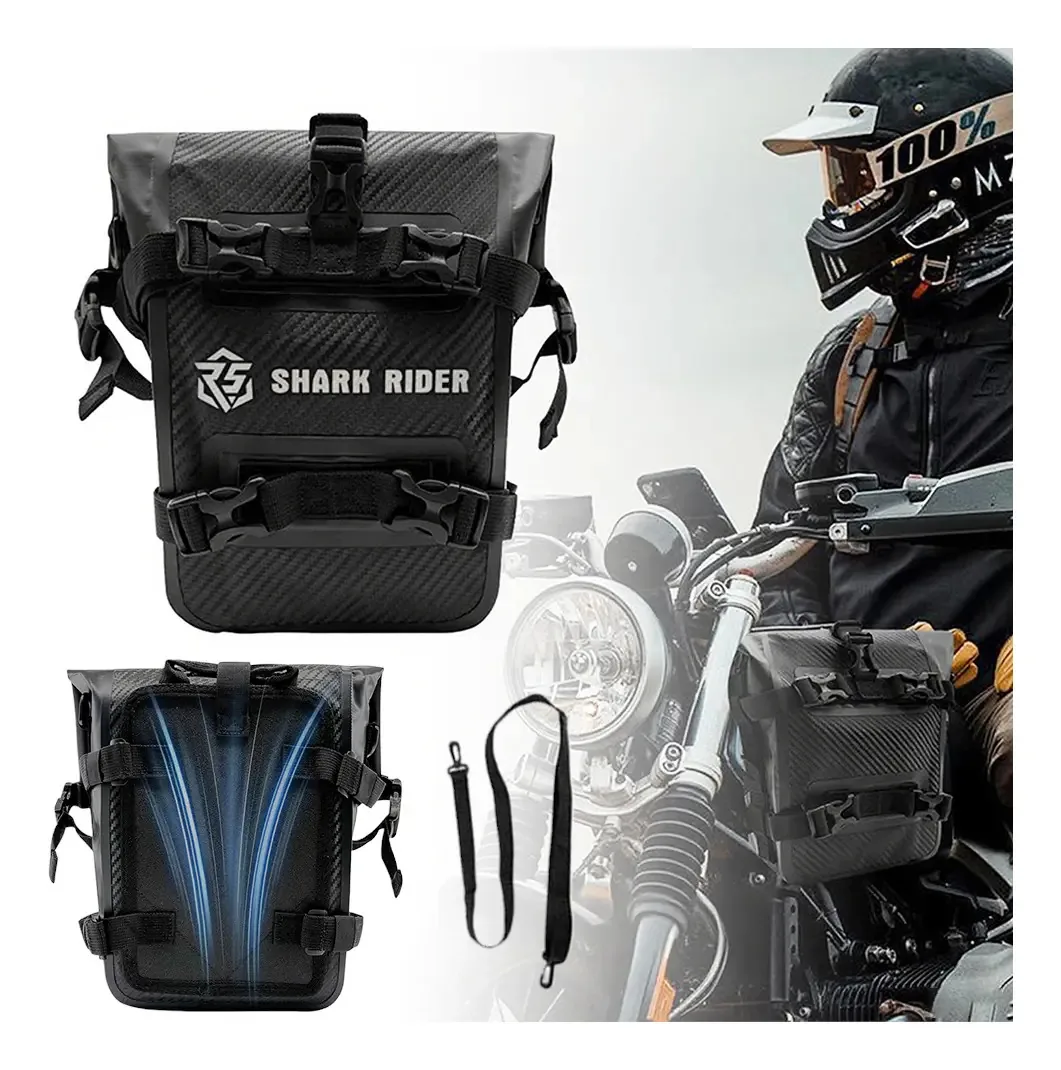 Bolsa protetora lateral impermeável para motociclismo