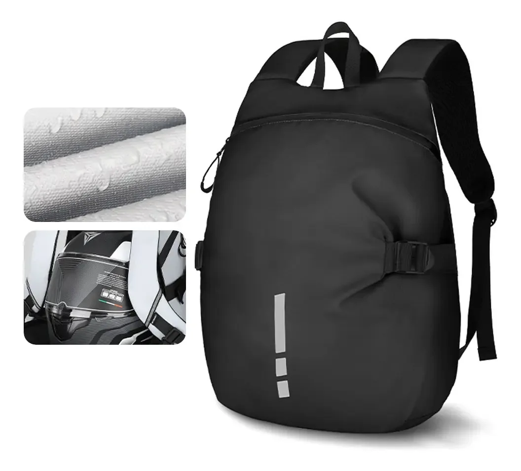 Bolsa de capacete de motocicleta impermeável e refletiva