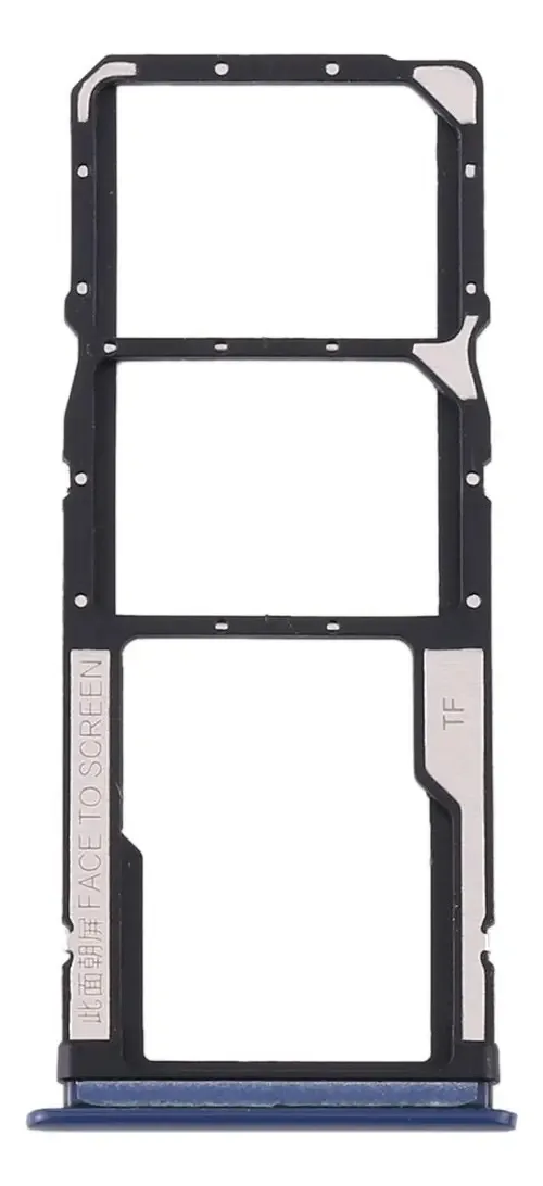 Bandeja SD Xiaomi Redmi Note 9/9 Pro Dual Sim cinza escuro