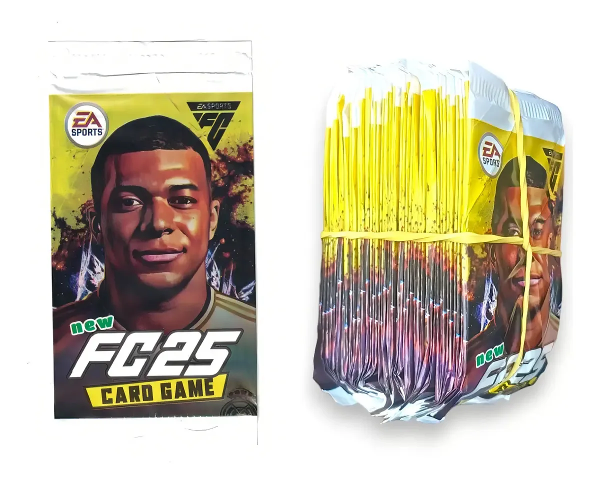 Kit 200 Cards FLJ Fifa 2025 Colecionáveis Golden Rare Jogo de Estratégia