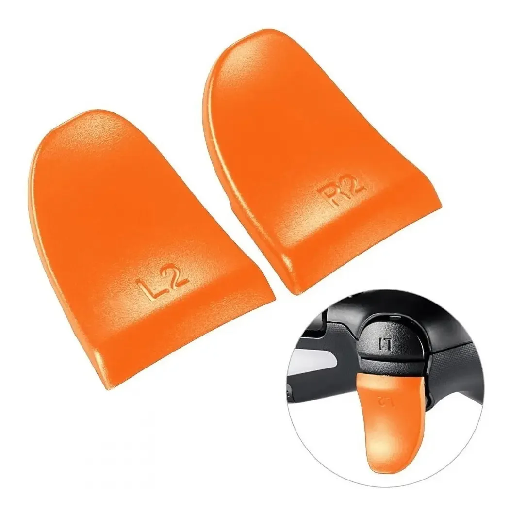 Conjunto de gatilhos Ps4 L2 e R2 para Playstation 4 (laranja) Cor laranja