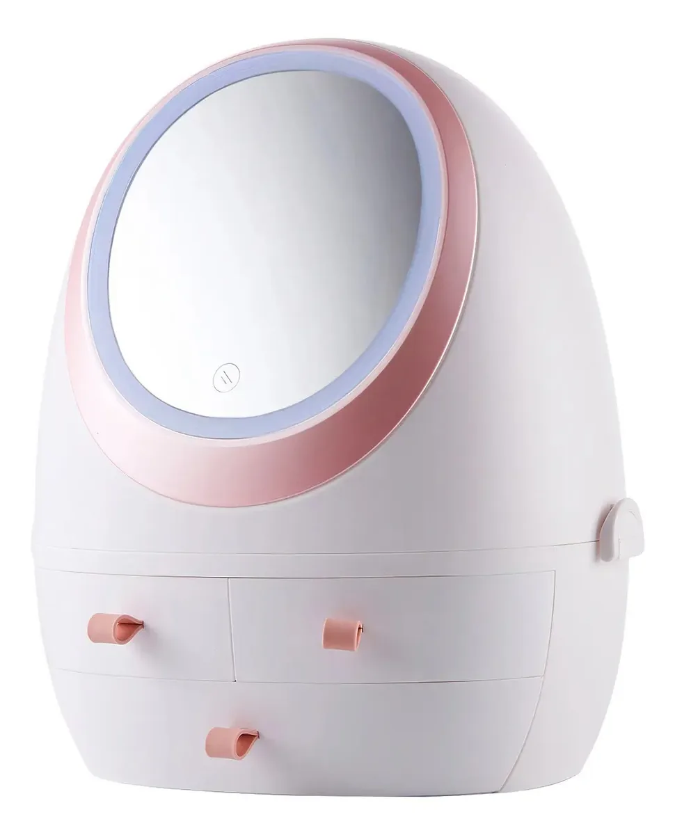 Organizador de maquiagem LED Ravena Minnie - branco