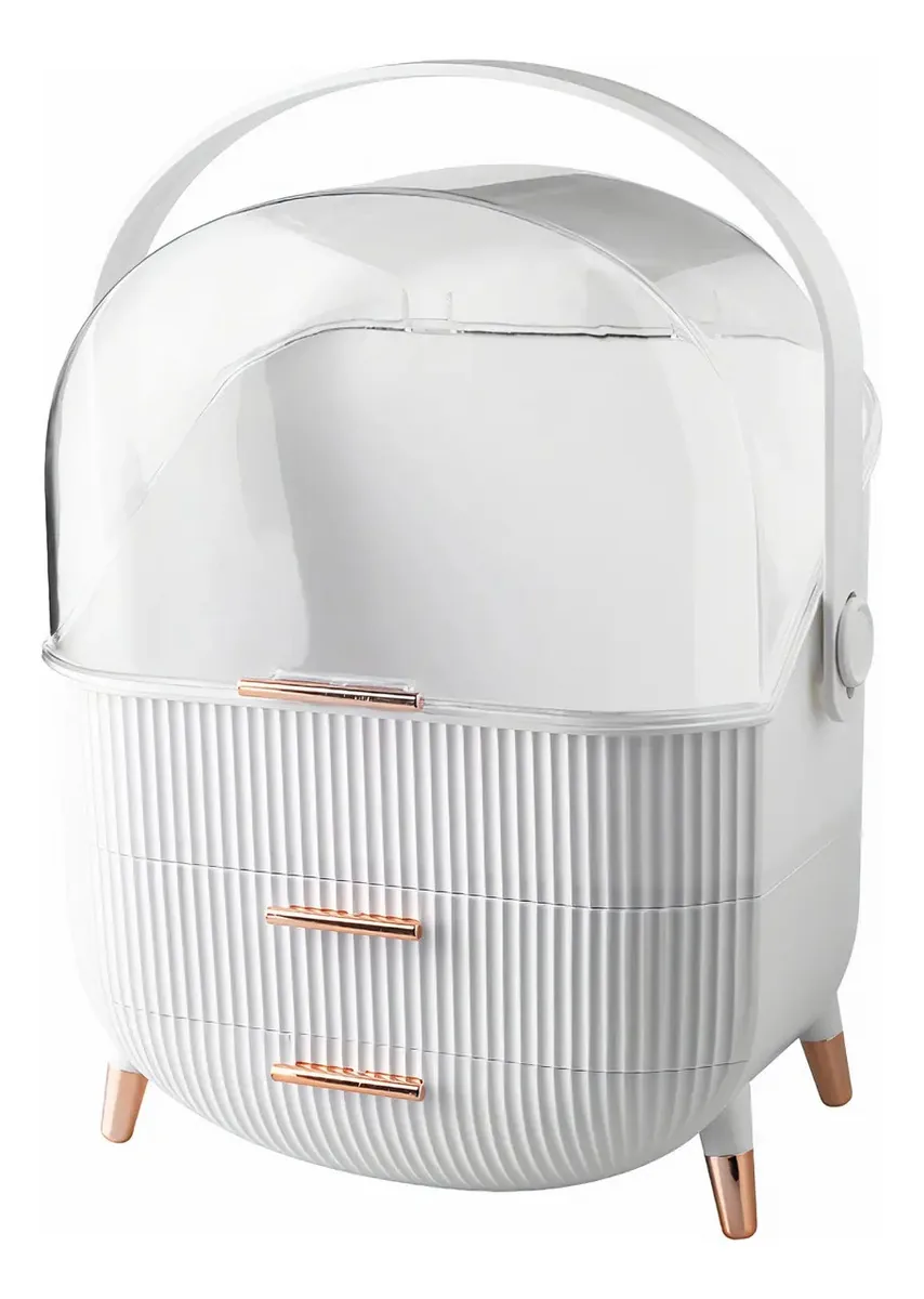 Organizador de maquiagem Ravena Retro - branco