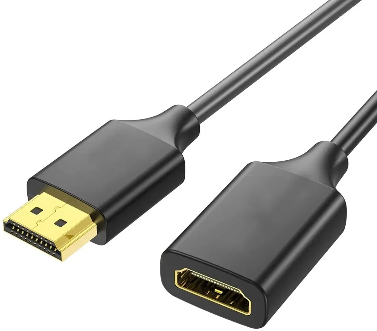Cabo HDMI de 1 HDMI macho para 1 HDMI fêmea Handa M-K094 preto, 2m