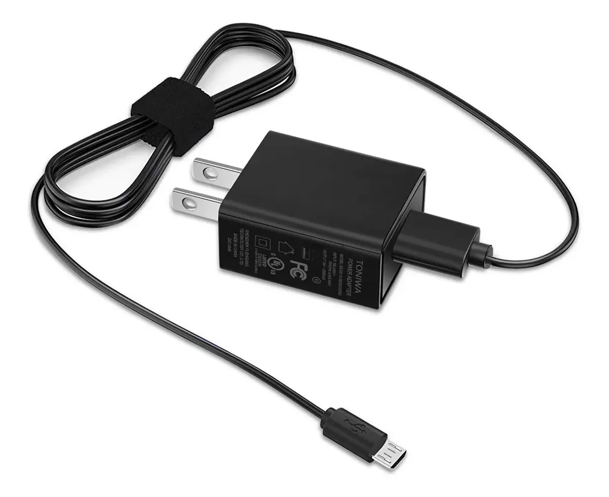 Carregador Toniwa E-reader, Fonte de Alimentação AC para Kindle E-reader Paperwhite 3 Oasis E-reader Voyage E-reader com Cabo de Carregamento de 1,52 m