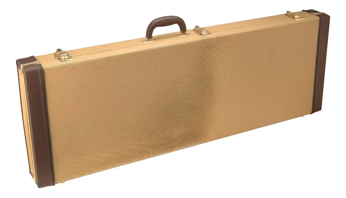 Case Rígido Guitarra Tweed On-Stage GCE6000T Ferragens Douradas