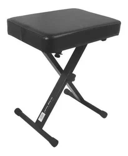 Banco Para Tecladista Oss-Teclados Kt7800+ Ajustável Preto 38cm