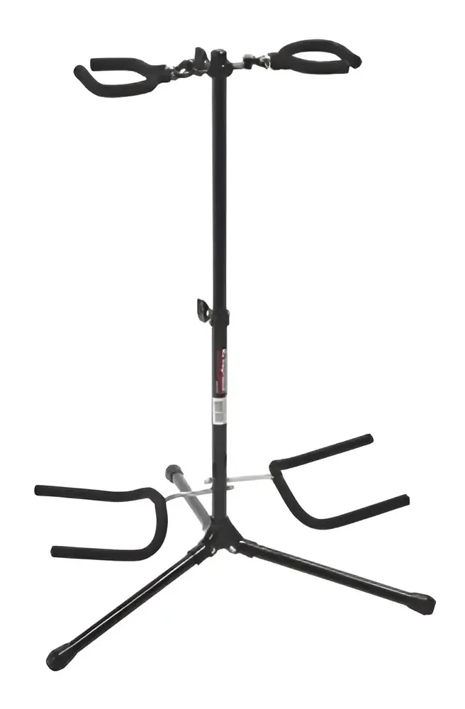 Suporte Duplo On-Stage de Piso para Instrumentos Preto