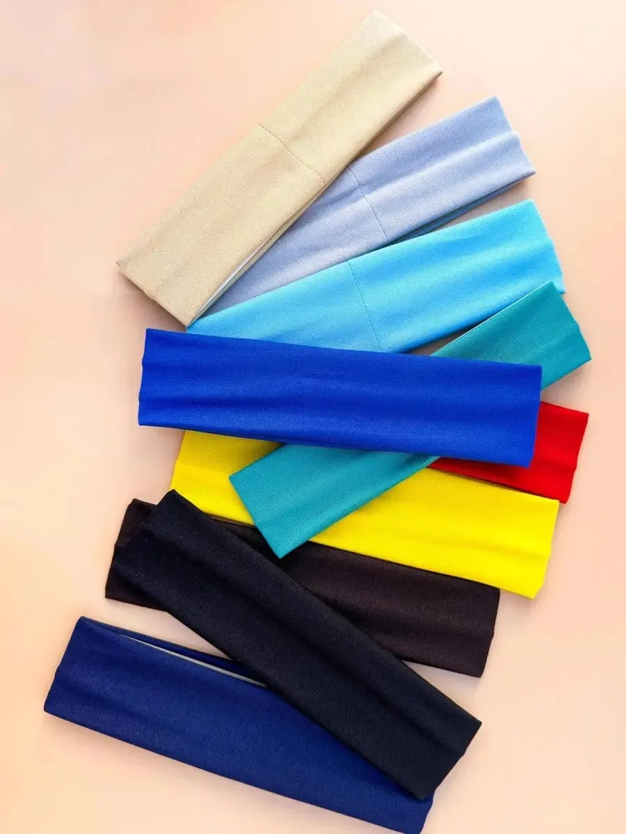 Faixa de cabelo elástica, faixa de cabelo esportiva X1 Fit Unit, cor azul claro