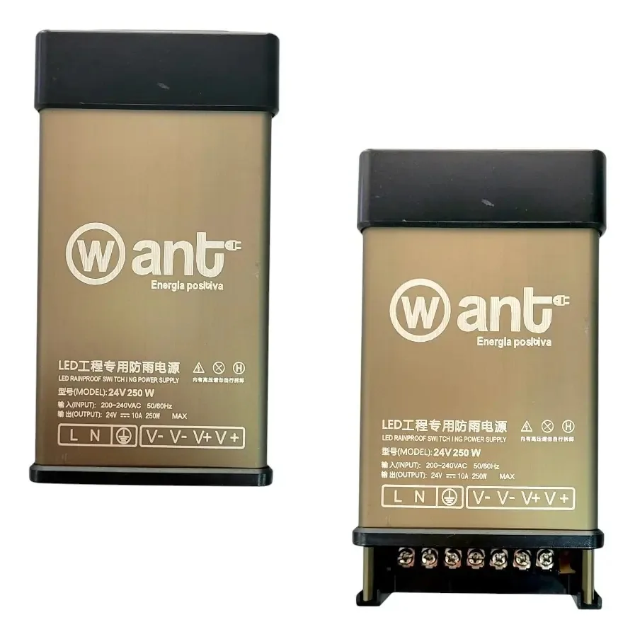 2 fontes de alimentação 24v 10a 250w Ip44