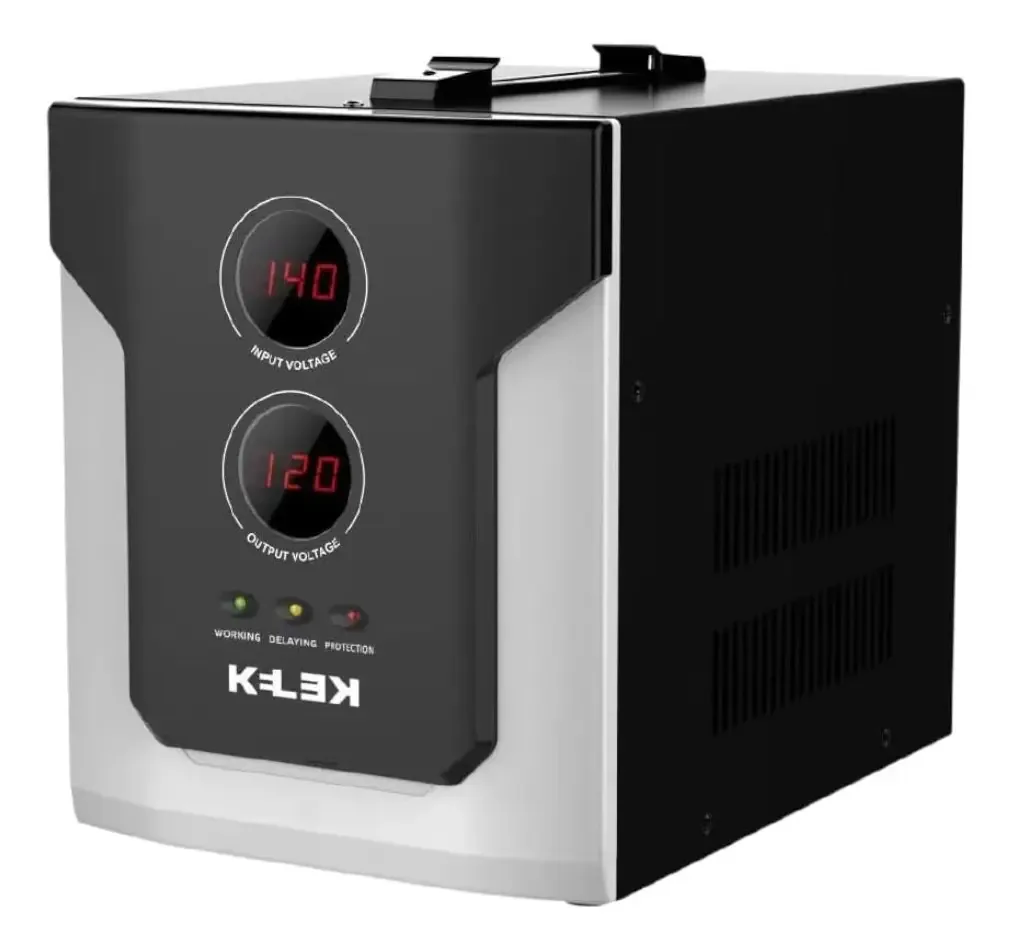 Regulador de tensão Kelek 1500 Watts preto com LCD B1
