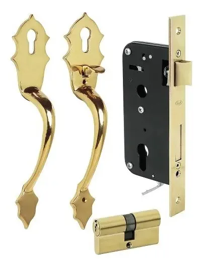 Conjunto clássico de chaves de latão brilhante L119qlb Lock