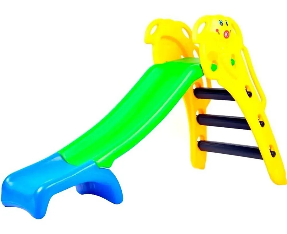 Escorregador Infantil de Plástico Elephant Rodacross TO02 Amarelo/Verde/Azul