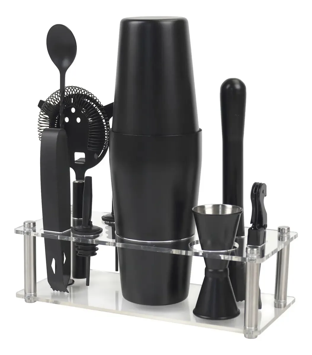 Conjunto De Coqueteleiras Vg Mixology 15 Peças Com Suporte D