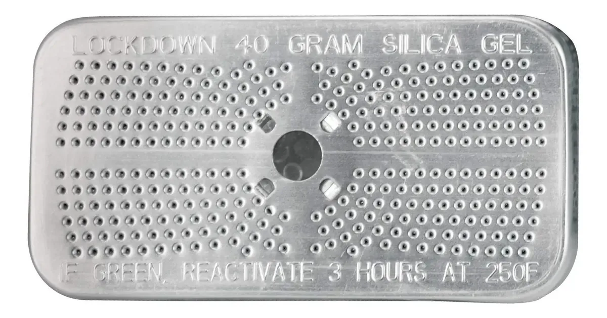 Gel de sílica Lockdown com grânulos recarregáveis, design Compa