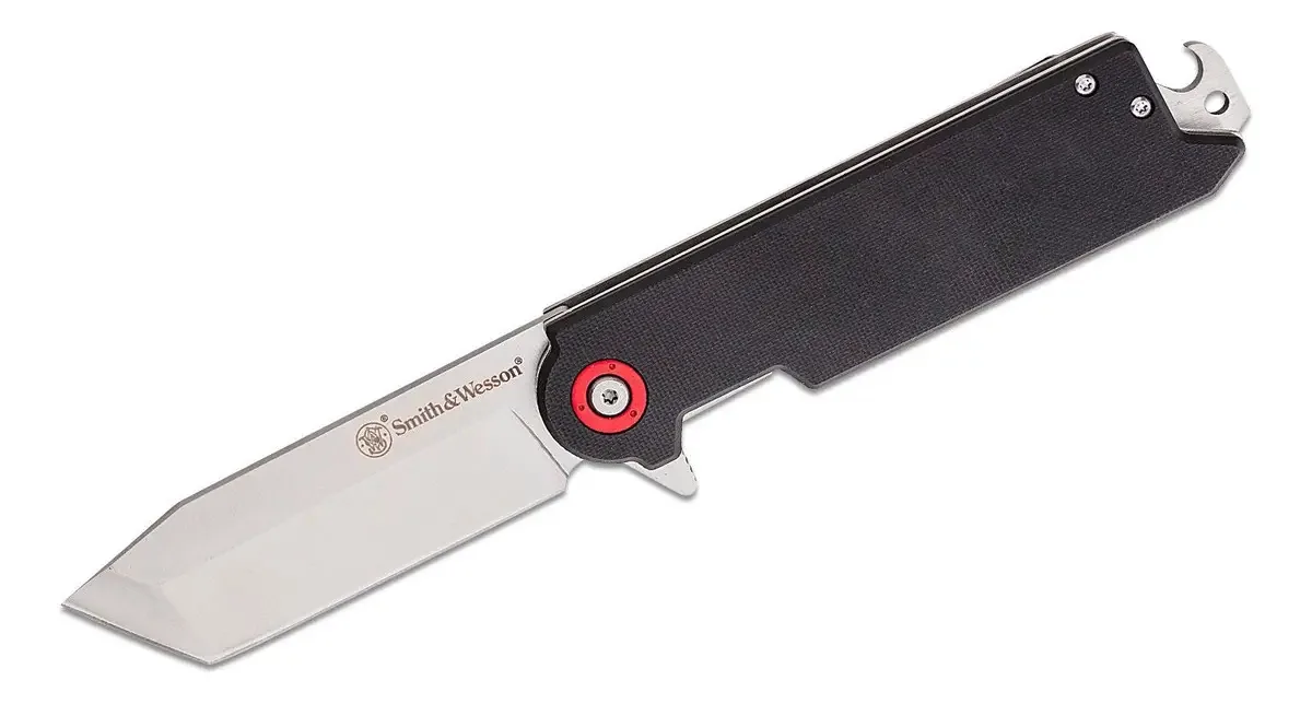 Facas táticas e esportivas Smith & Wesson BIG BENJI 1193145 pretas lisas