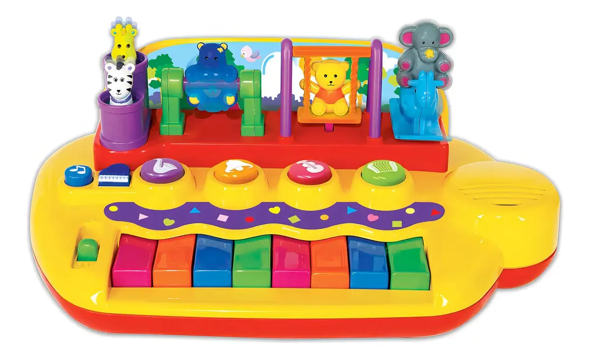 Kiddieland Toys Limited - Piano Playful Pals colorido e multicolorido
