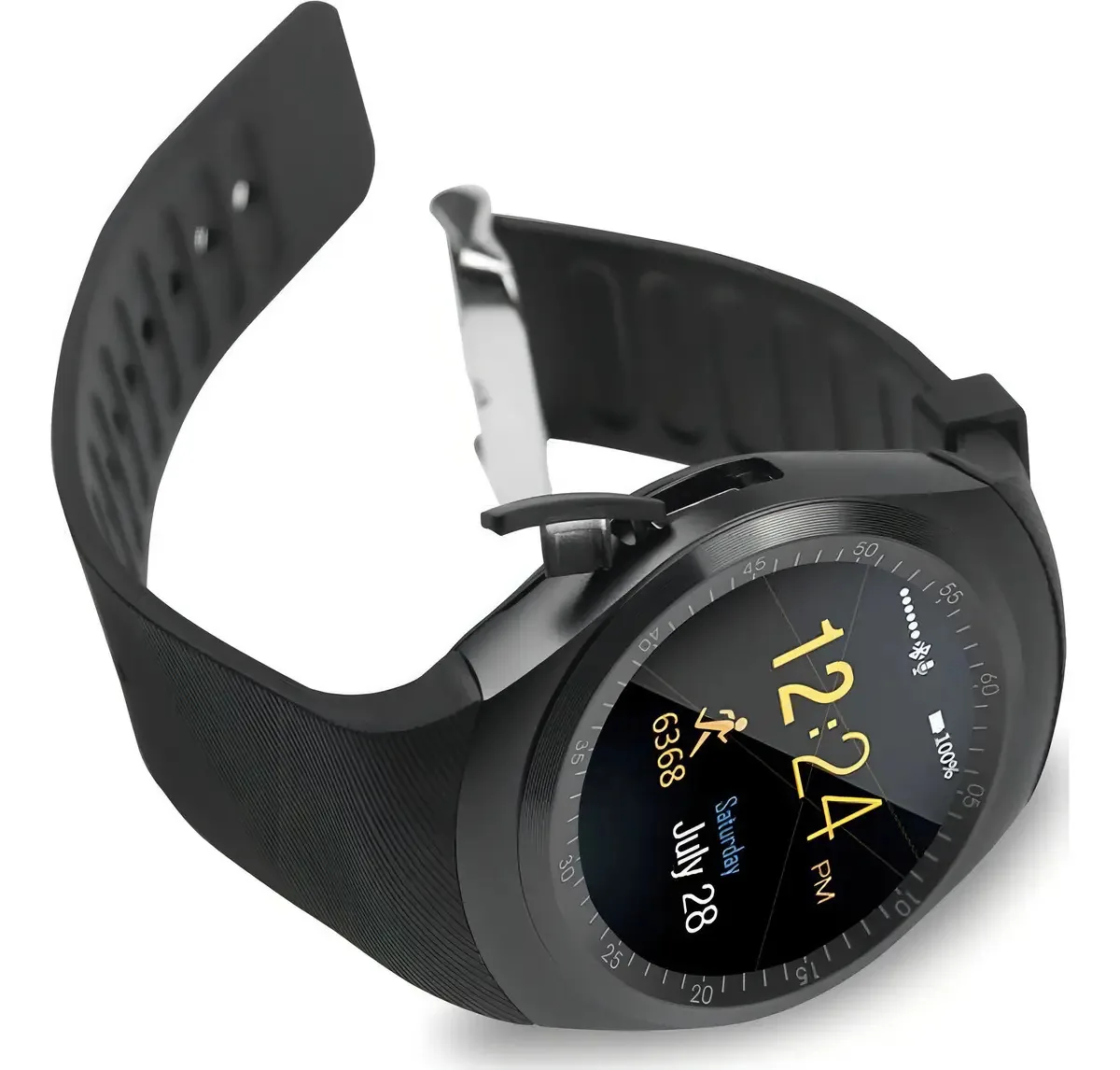 Relógio Smartwatch Y1 Inteligente Touch Bluetooth - Preto