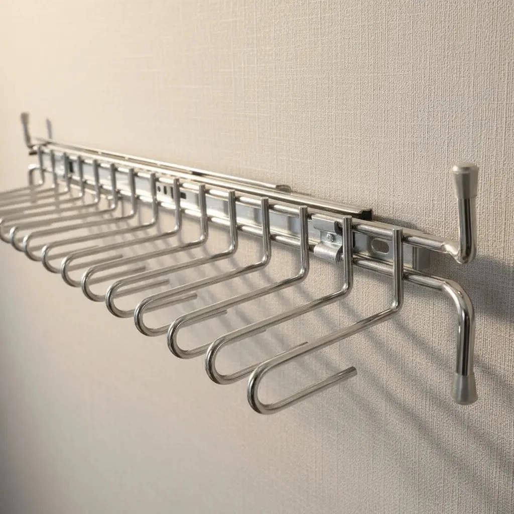Rack de parede removível cinza