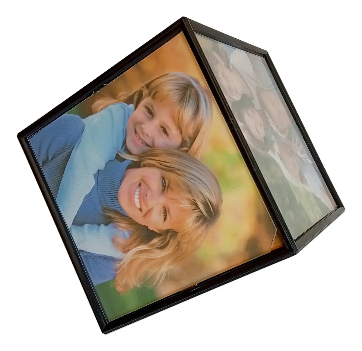 Porta-retratos Chic-fantasy Cubic Black Swivel Cube