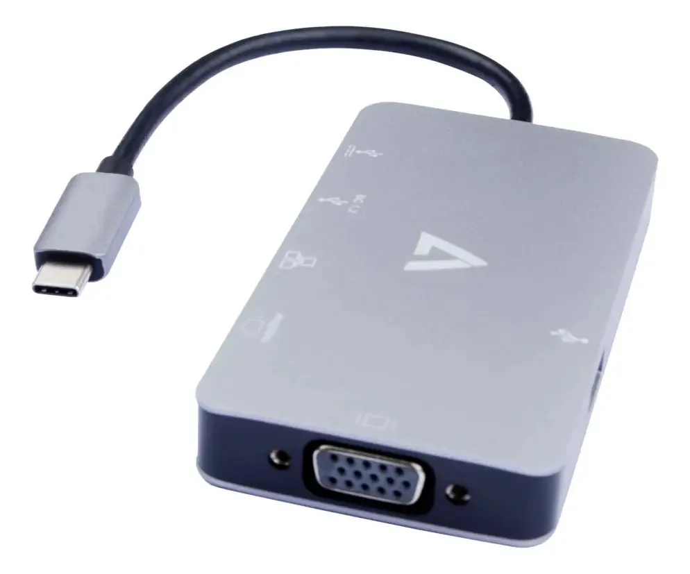 V7 - Cabos adaptadores USB C para USB 3.0 Rj45 Hdmi Vga