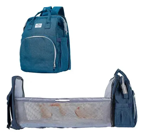 Mochila maternal Dehuka, bolso portátil, bolso, vestiário, cor azul