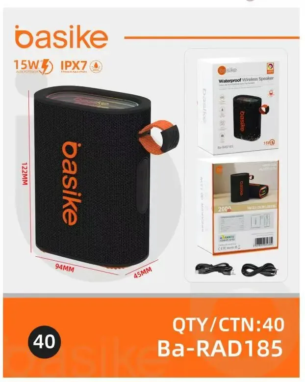 Basike Caixa De Som Bluetooth