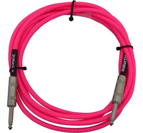 Instrumento têxtil para guitarra a cabo Dimarzio Ep1710 Pink 3 Mts