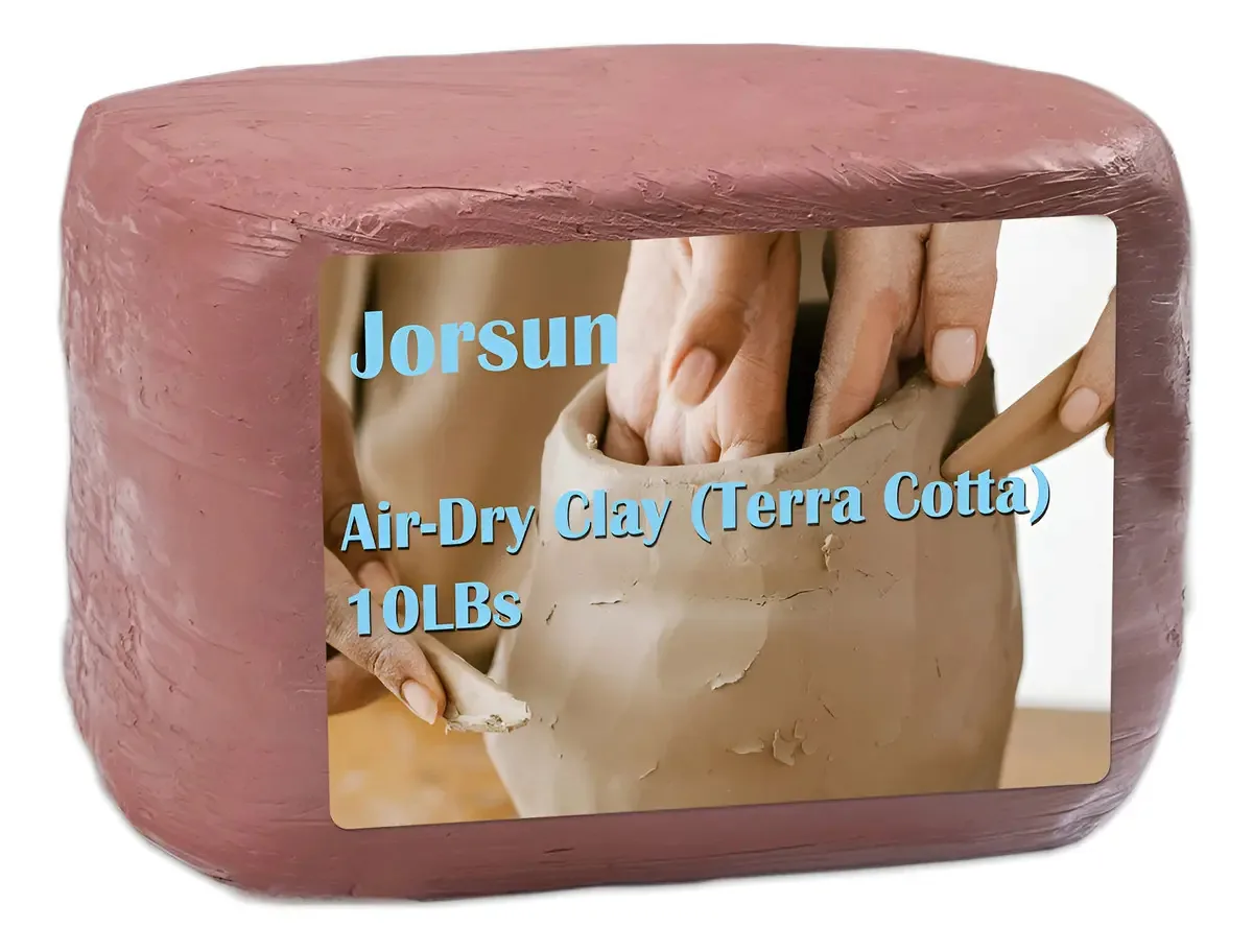 Argila natural seca ao ar livre Jorsun, terracota multicolorida