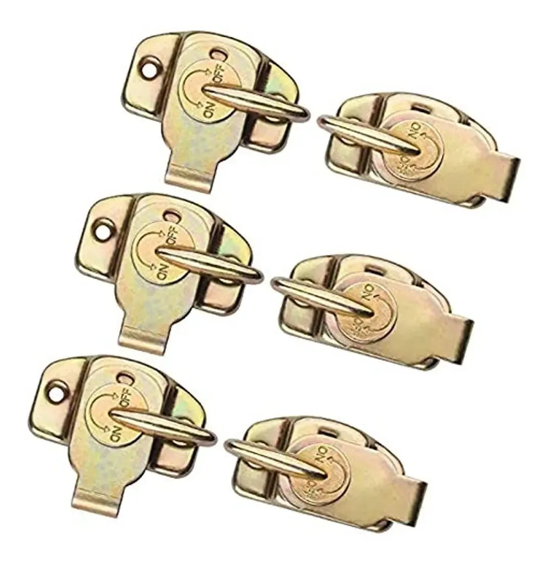 6 conjuntos de fechaduras de mesa Align-n-Lock, fivelas de mesa