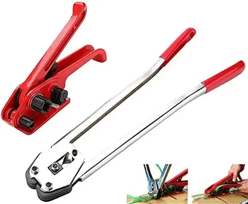 Kit de cintas e cintas manuais para cintas de plástico, kit de tensionamento e vedação manual para cintas, cintas, cintas de crinolina, cintas de crinolina de aço