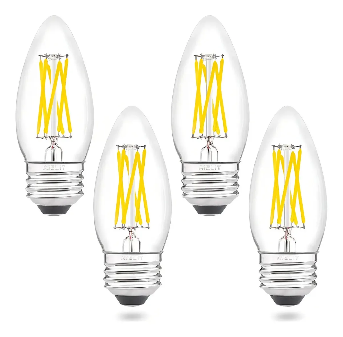 Lâmpadas LED Aielit E26 Chandelier, reguláveis
