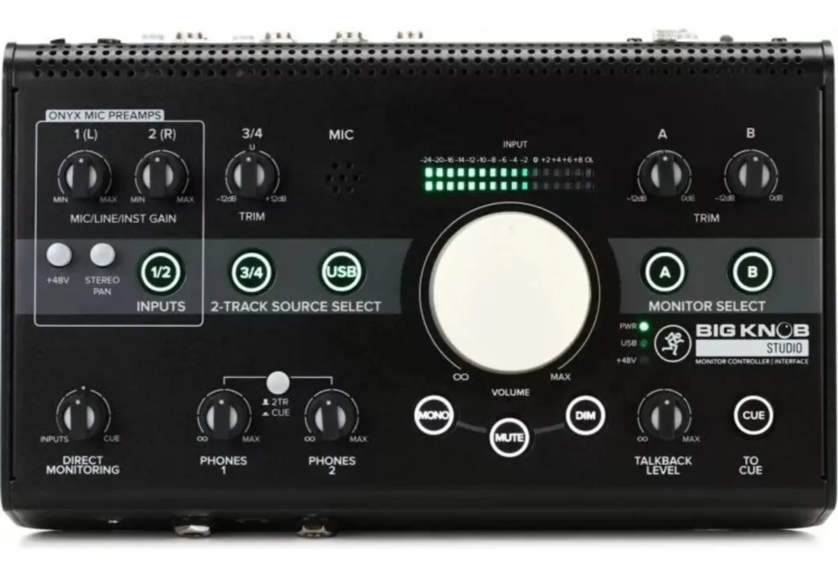 Controle de monitor ativo Mackie Big Knob Studio 3x2
