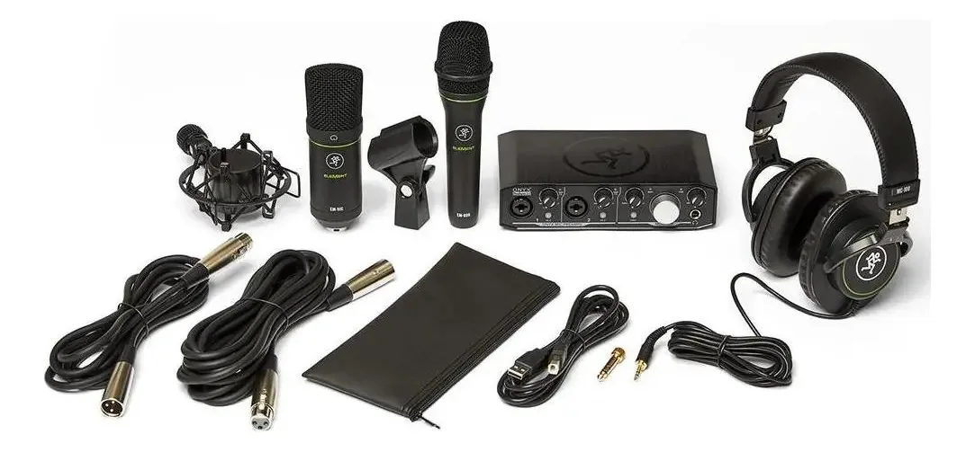 Kit Studio Gravação Mackie Producer Bundle Interface Áudio Pro Tools