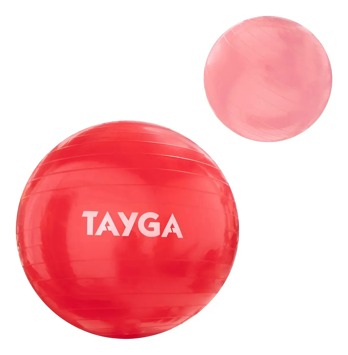 Bola de pilates Tayga BOLA DE PILATES cor vermelha com inflador - unidade