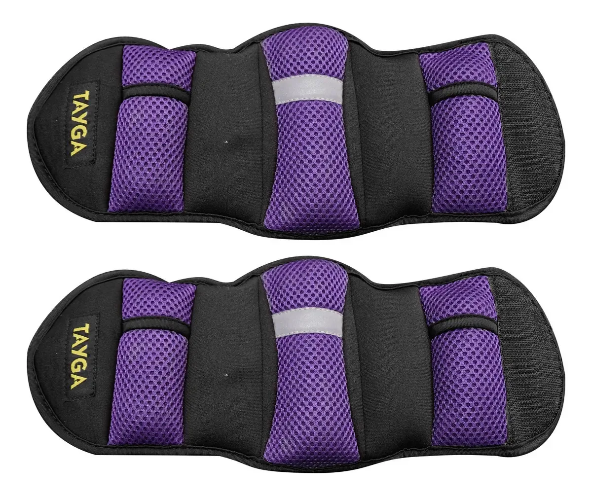 Par de leggings de peso ajustável de 1,5 kg C/u Tayga Dark Purple