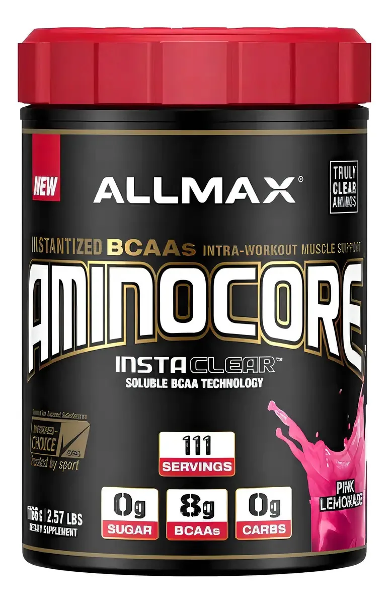 Serviços de sabor de limonada rosa Allmax Aminocore 111