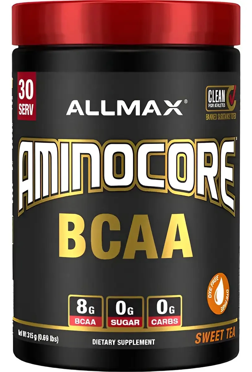 Aminoácidos Allmax Aminocore 30 serviços Sabor de chá doce